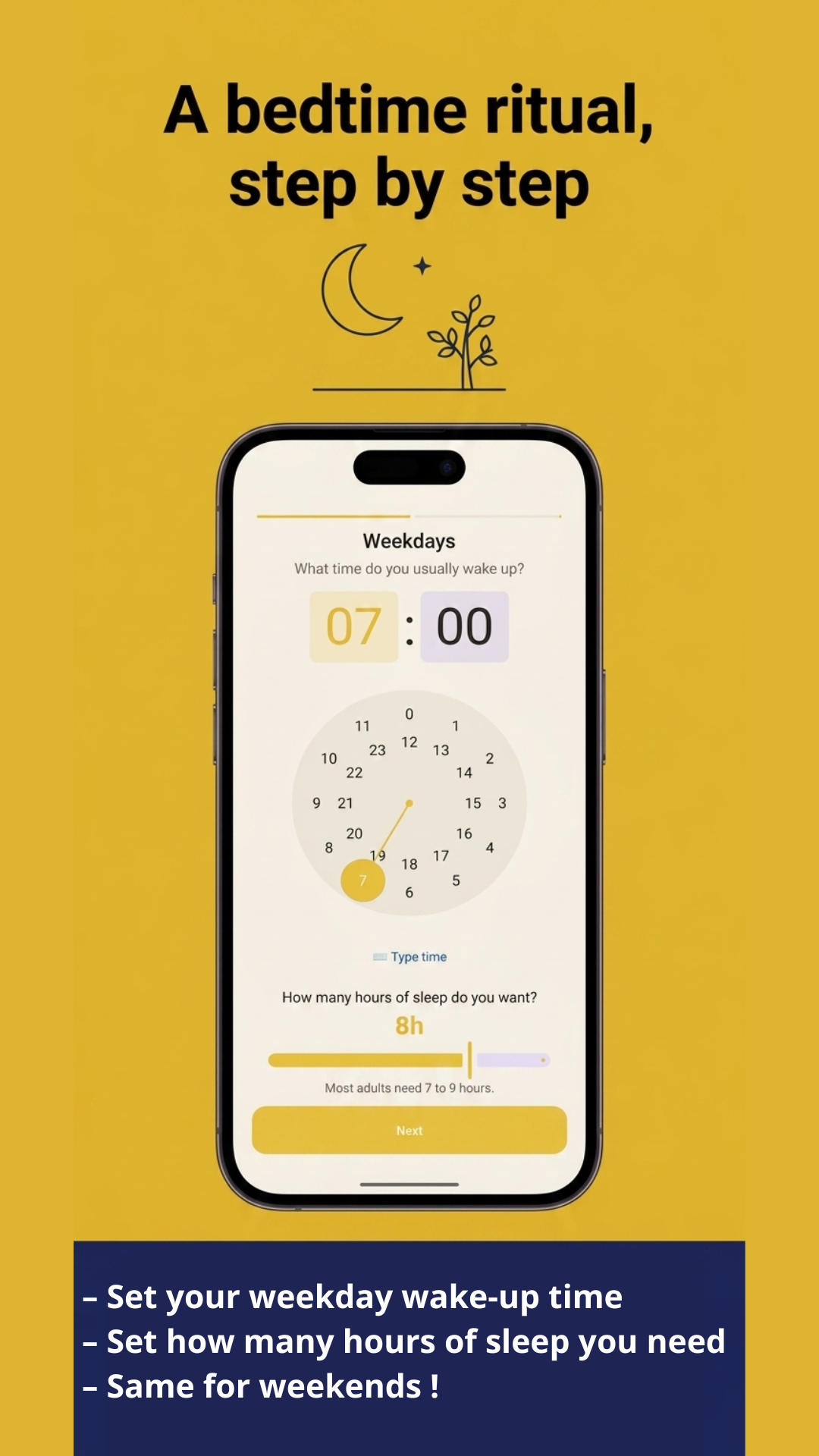 Bedtime calculator