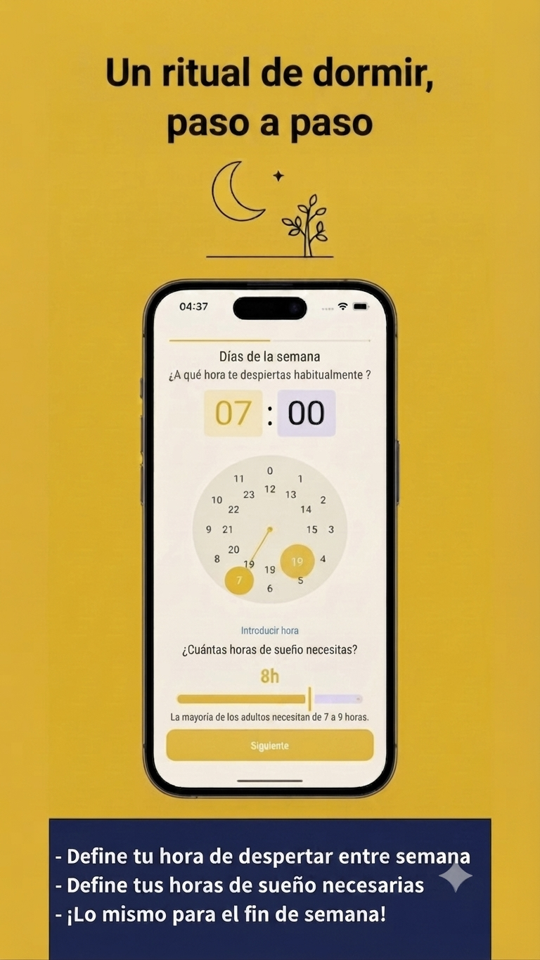 Cálculo de la hora de dormir