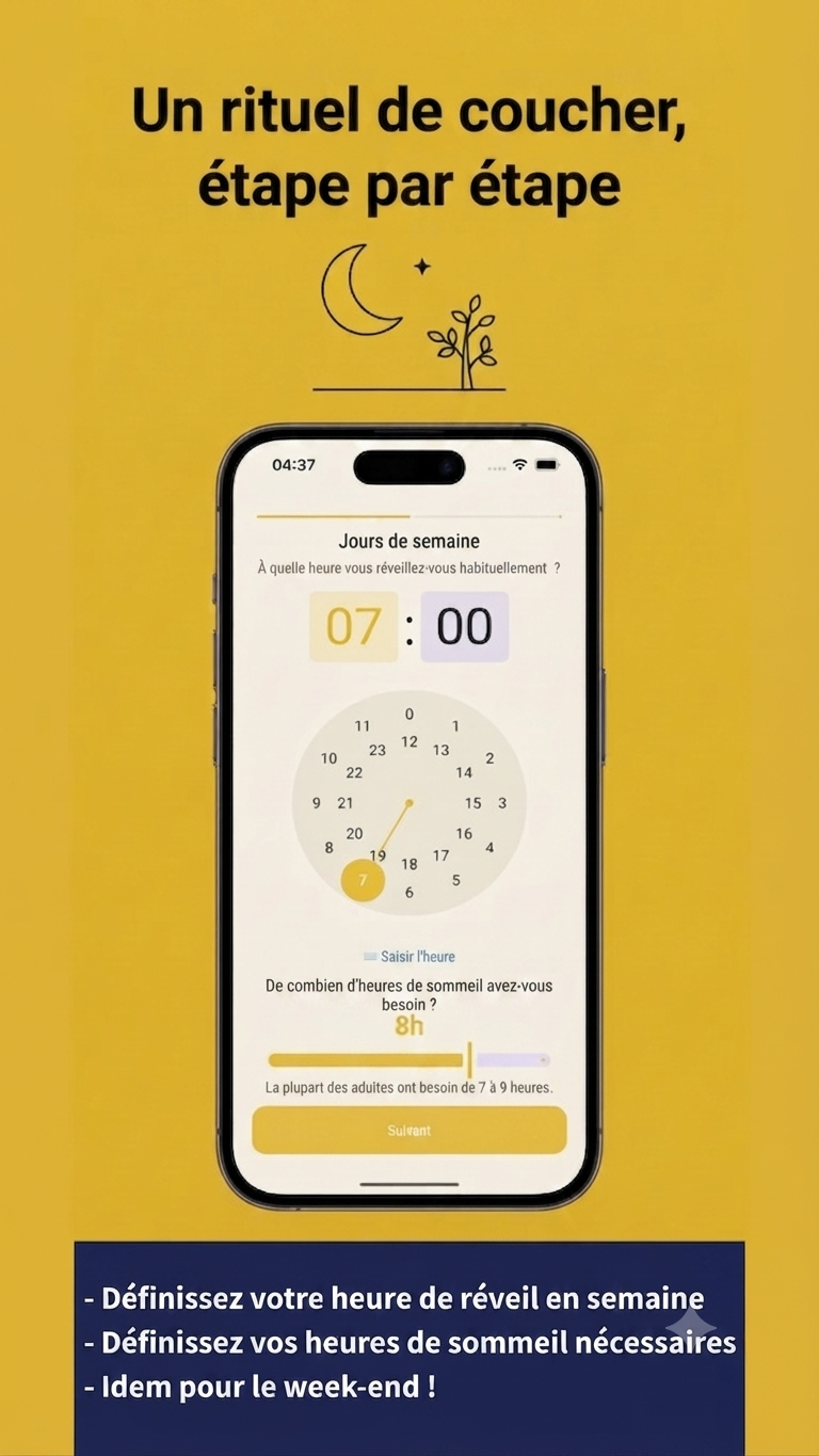 Calcul de l'heure du coucher