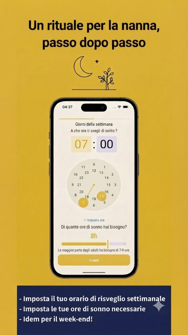 Calcolo dell'orario della nanna