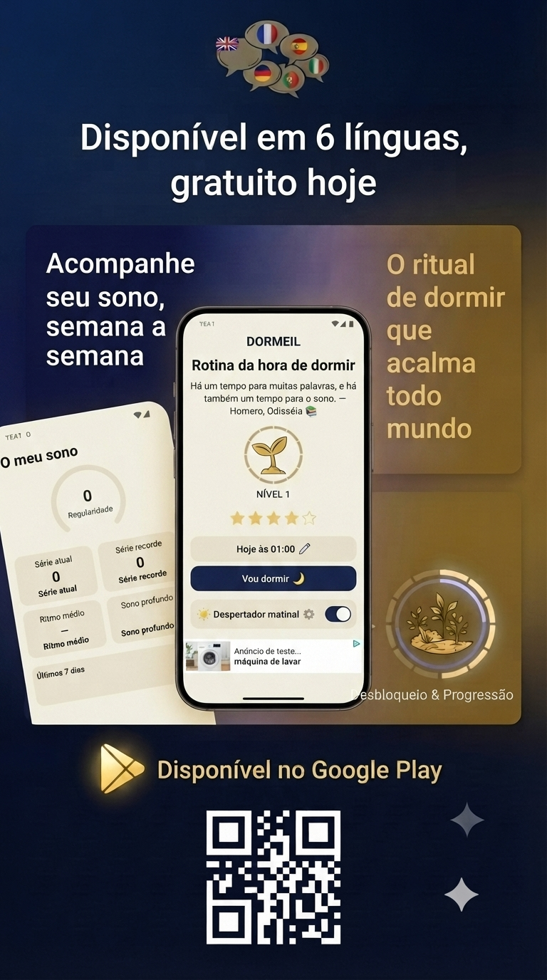 Disponível em 6 idiomas